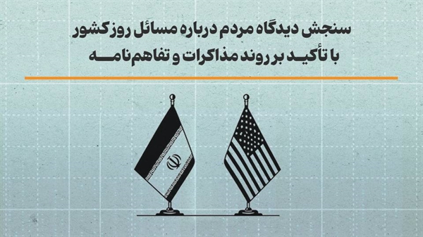 گزارش سنجش دیدگاه مردم درباره مسائل روز کشور با تأکید بر روند مذاکرات و تفاهم‌نامه منتشر شد