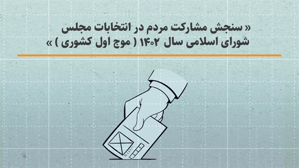 سنجش مشارکت مردم در انتخابات مجلس شورای اسلامی سال 1402