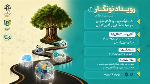 مرکز نوآوری و خانه خلاق قوه مقننه برگزار می‌کند؛ رویداد نونگار ۱ با محوریت کاربرد افکارسنجی در سیاست‌گذاری و قانون‌گذاری