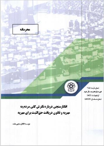 افکارسنجی پیرامون مهریه و نظر مردم درباره مداخله قانون در آن